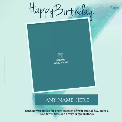 Create Photo Frame For Birthday With Name