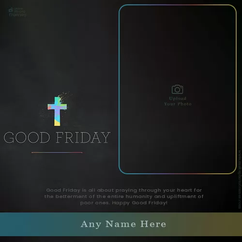 Animated Good Friday 2023 Card Images With Name And Photo