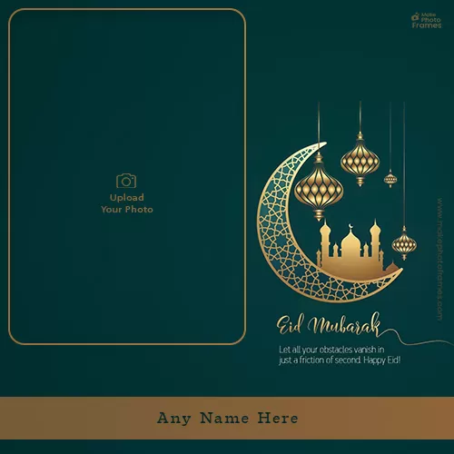 Eid Ul Fitr Mubarak Photo Frames With Name Editing Online