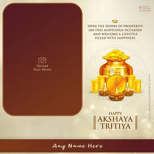 Create Akshay Tritiya 2024 Greeting Card With Photo