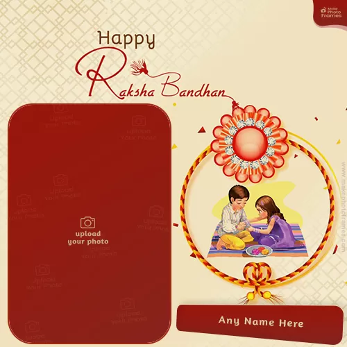 Create Name On Happy Rakha Bandhan Rakhi 2023 Photo