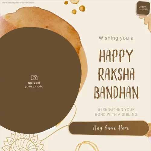 Wishing You Happy Raksha Bandhan 2023 Photo Frame Editor