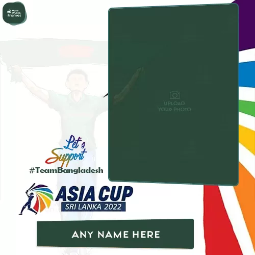 Bangladesh Team Asia Cup Photo Frame With Name
