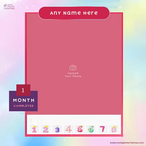 1 Month Complete Baby Photo Frame Editor