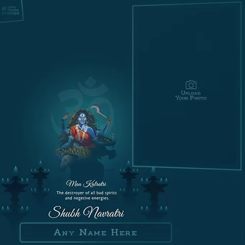 Navratri Day 7 Kaalratri Maa Photo Frame Editing Online