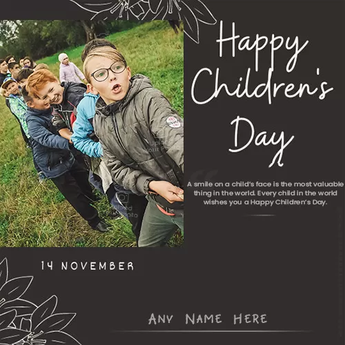 Happy Children's Day Photo Frame Editing Download