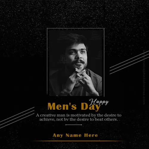 Happy International Men's Day 2023 Photo Frame Download
