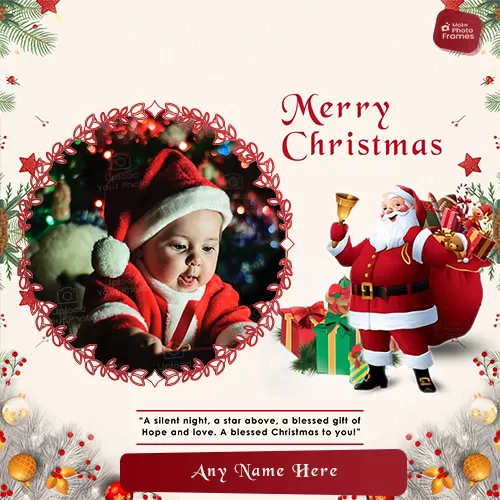 Merry Christmas Santa Claus 2024 Images With Name And Photo