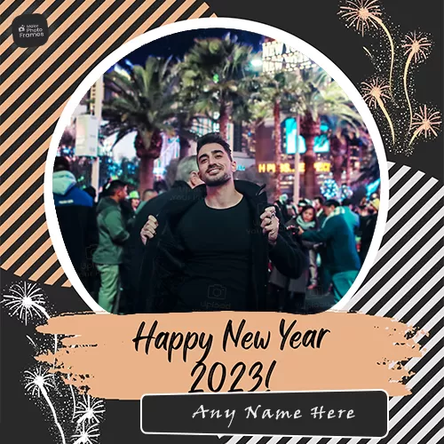Happy New Year Photo Frame 2023 Online Editing