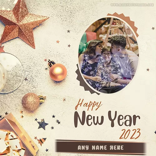 Happy New Year 2023 Photo Frame Editing Online