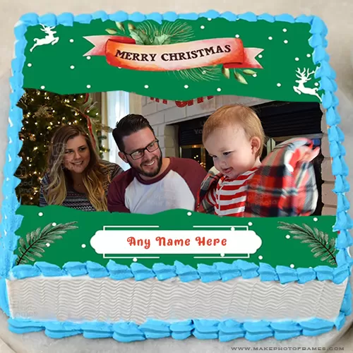 Merry Christmas Cake Photo With Name