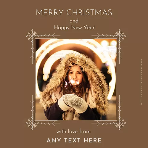Christmas And New Year Wishes 2023 Pictures Frame With Name