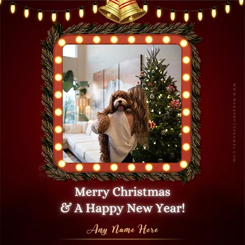 Merry Christmas And Happy New Year 2023 Photo Frame Download