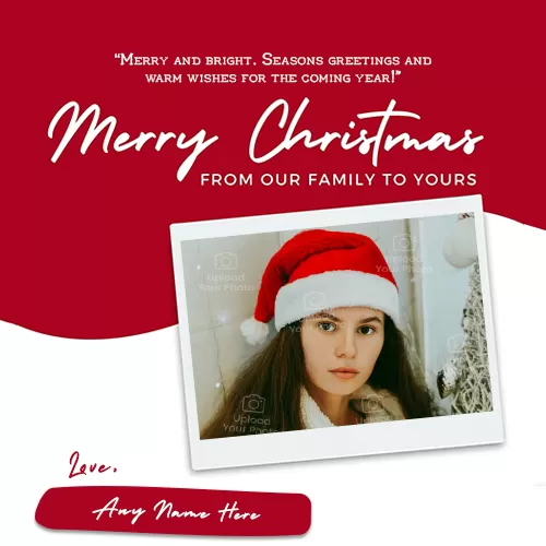 Merry Christmas Frames For Profile Picture With Name