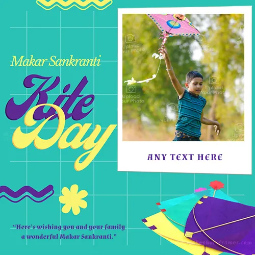 Makar Sankranti Kite Flying Day 2023 Photo Editor Online