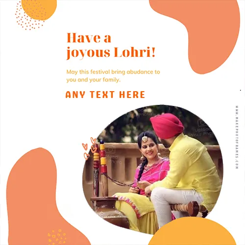 Happy Lohri 2023 Card With Name And Photo Edit