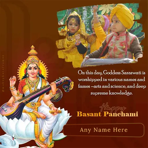 Happy Basant Panchami 2023 Image With Name Photo Download