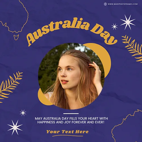 Free Maker Australia Day Wishes With Your Photo