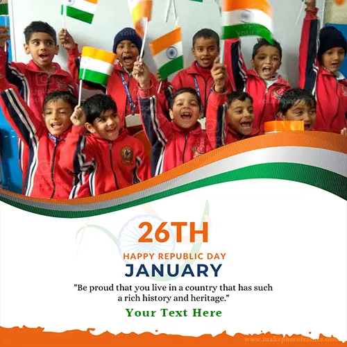 26th January 2023 Republic Day Photo Frame Editing Online Name