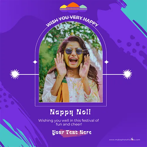 Add Names To Holi 2023 Photo Frames For Personal Touch