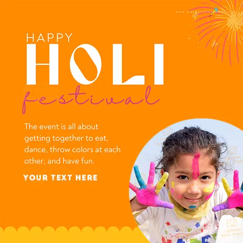 Holika Dahan And Holi Wishes Quotes Photo Frame With Name Generator