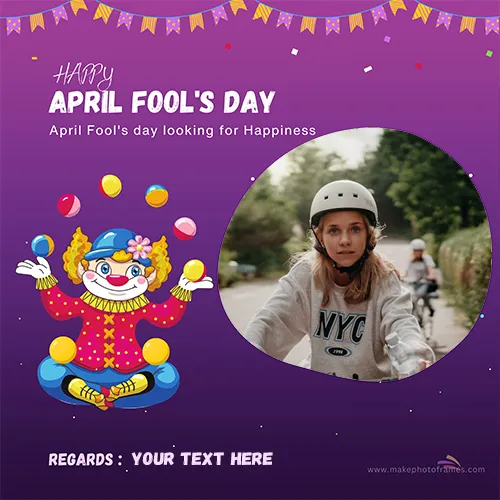 Happy April Fool's Day Funny Photos Frame Online Editing 2023