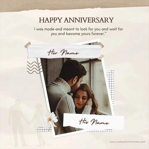 Online Anniversary Card Maker With Name And Photo