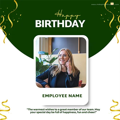 Happy Birthday Wishes Employee With Name And Photo Download