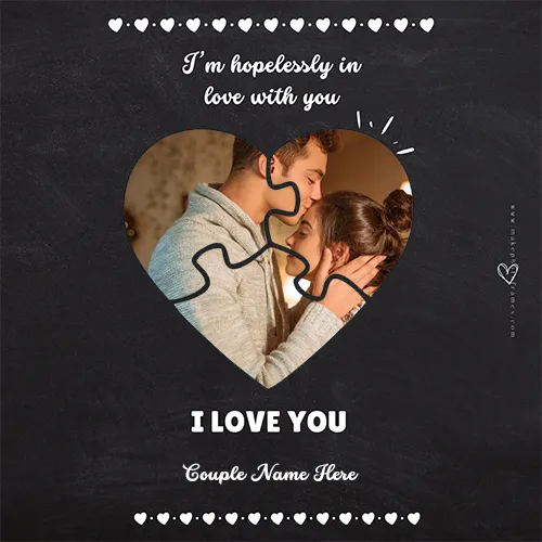 Create A Personalized I Love You Card For Your Wife With Name