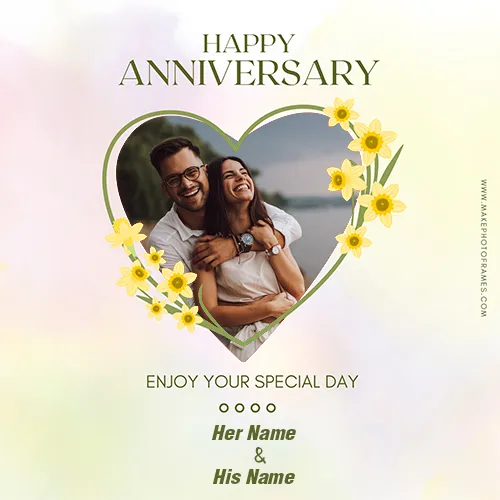 Online Anniversary Card Maker With Photo Download