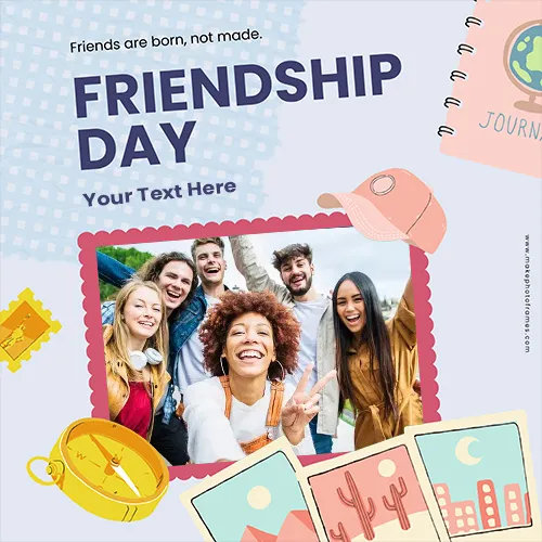Friendship Day Facebook Profile Picture Frame With Name