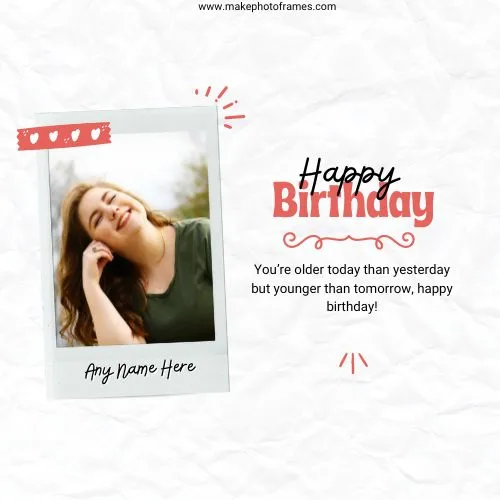 Write Birthday Wishes For Card With Name And Photo