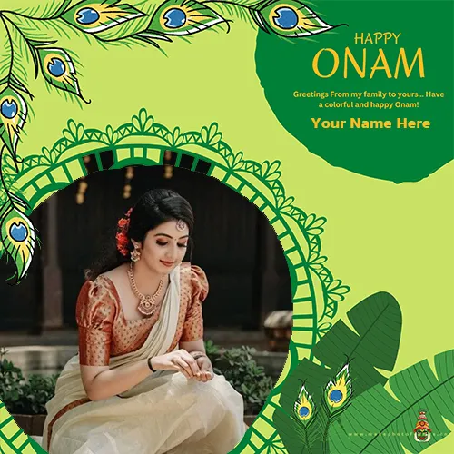 Onam Photo Frame Online Free Download