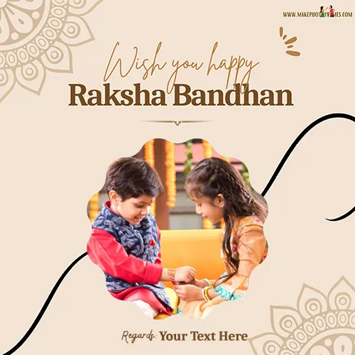 Happy Raksha Bandhan Rakhi 2024 Festival Online Photo Editor