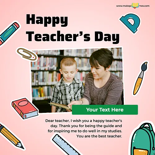 Happy Teachers Day 2023 Photo Frame Online Editing