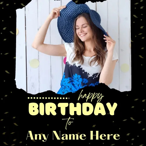 Personalized Birthday Wishes With Photo Frame Edit