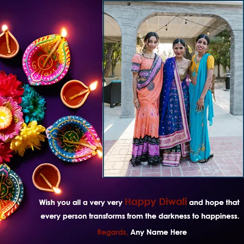 Diwali 2023 Photo Frame With Name And Photo Editing