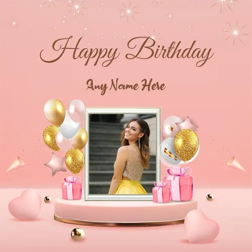 Birthday Frames For Photo Editing Online With Name
