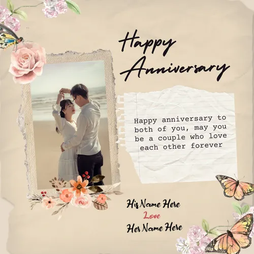 Anniversary Photo Frames Online Editing For Couples