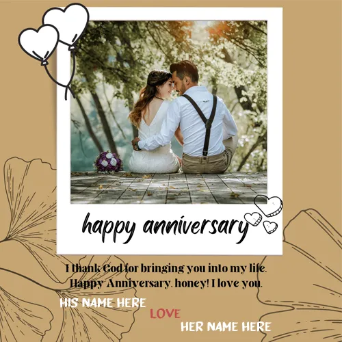 Photo Frames Online Editing For Wedding Anniversary