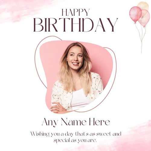 Happy Birthday Banner With Name And Photo Edit