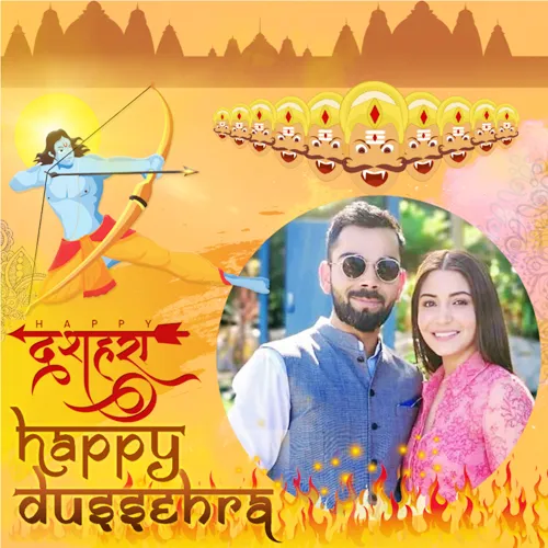 Vijayadashami And Dussehra Wishes Picture Frame With My Photo