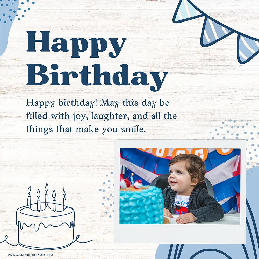Make Birthday Cake Images With Photo Frame Online
