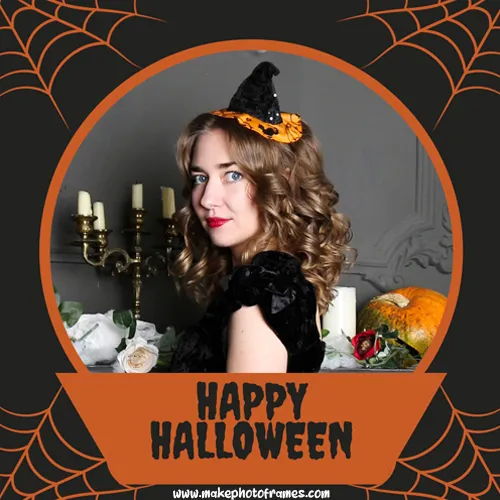 Happy Halloween Picture Frame With Photo Download