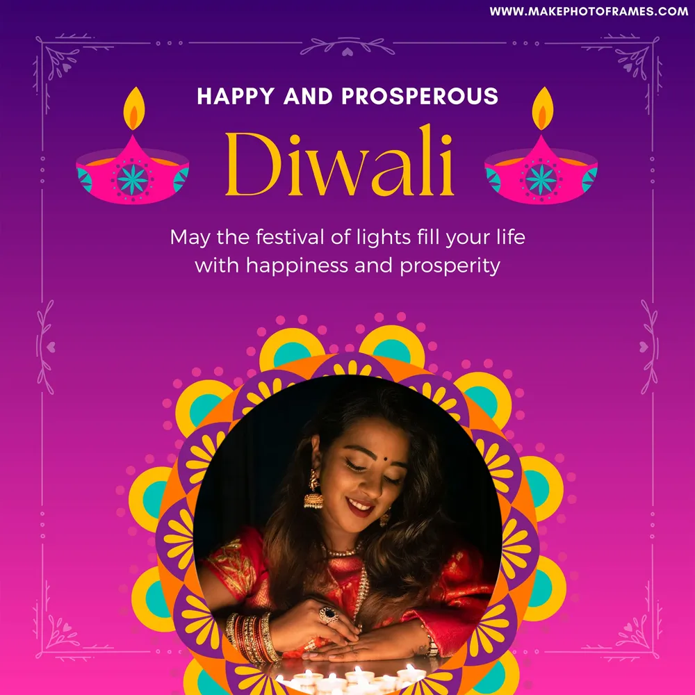 Deepavali 2023 Photo Edit With Frame Download