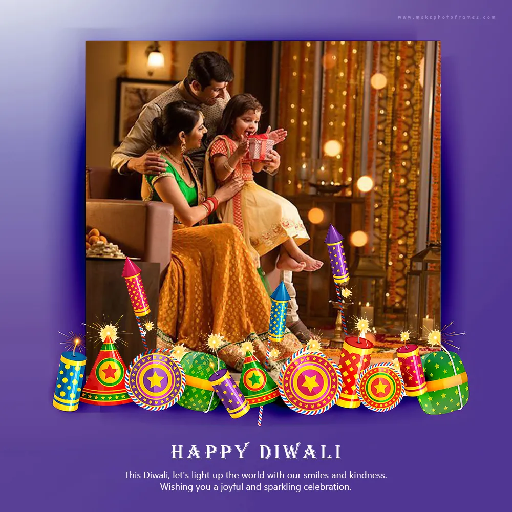 Add Photo To Diwali 2024 Greetings Card Images Free Download