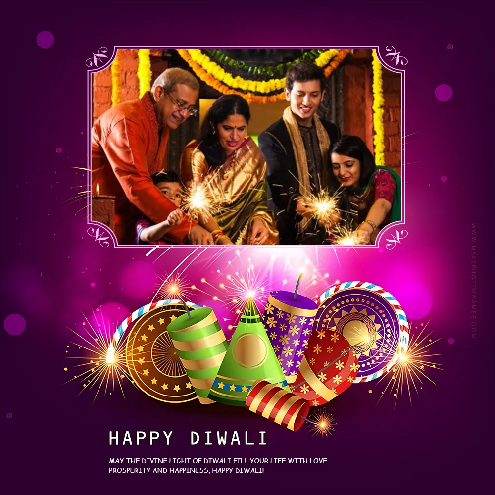 Happy Diwali Status With Photo Frame Download For Whatsapp