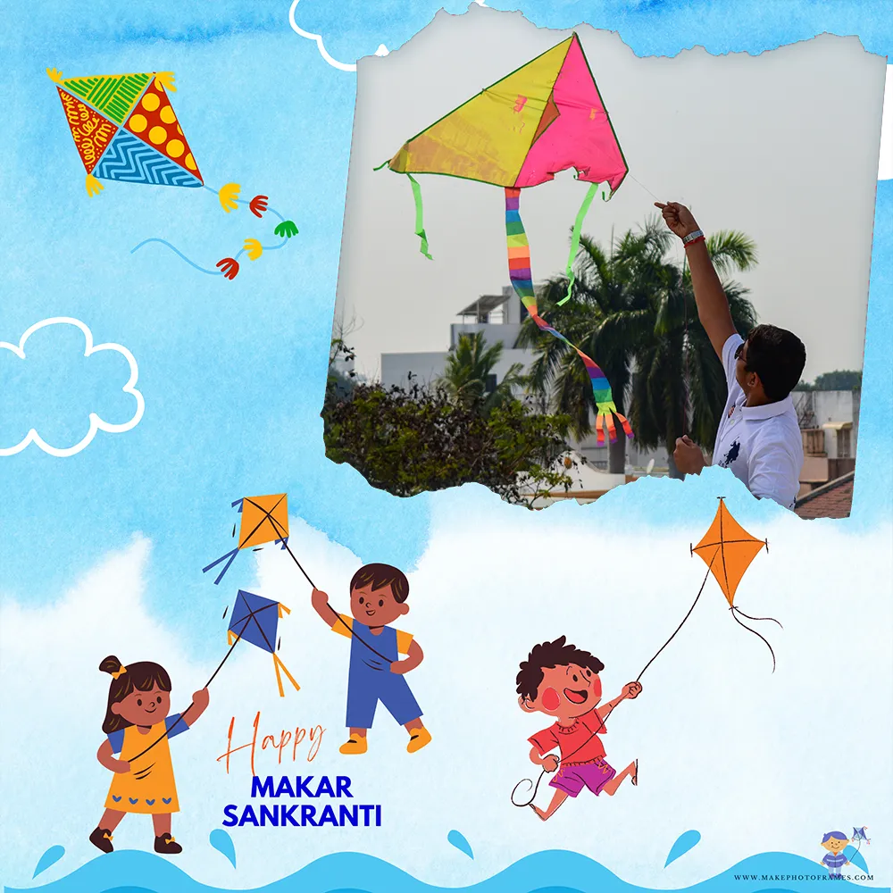 Makar Sankranti 2024 Theme Picture Frame Templates Creator Online