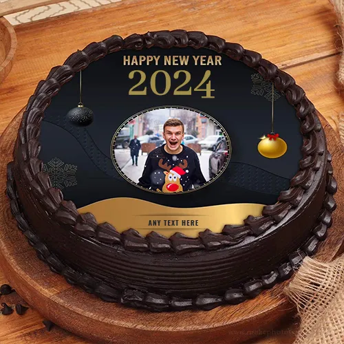 Happy New Year 2024 Cake Images With Name And Photo