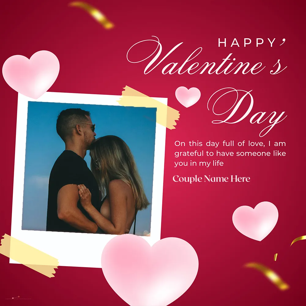 Free Happy Valentine Day 2024 Image With Photo Frame And Name